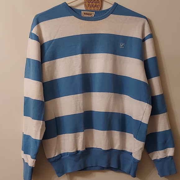Dalesports vintage striped crewneck pull over sweater - Picture 2 of 6